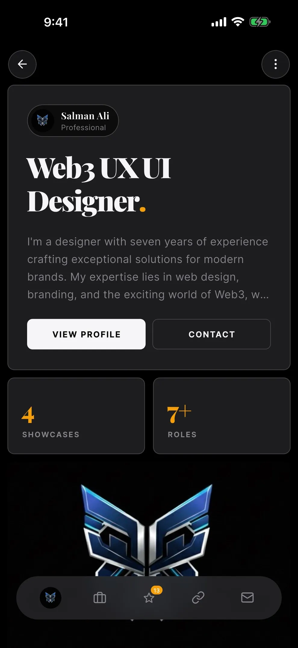 XOXI app: a personal portfolio