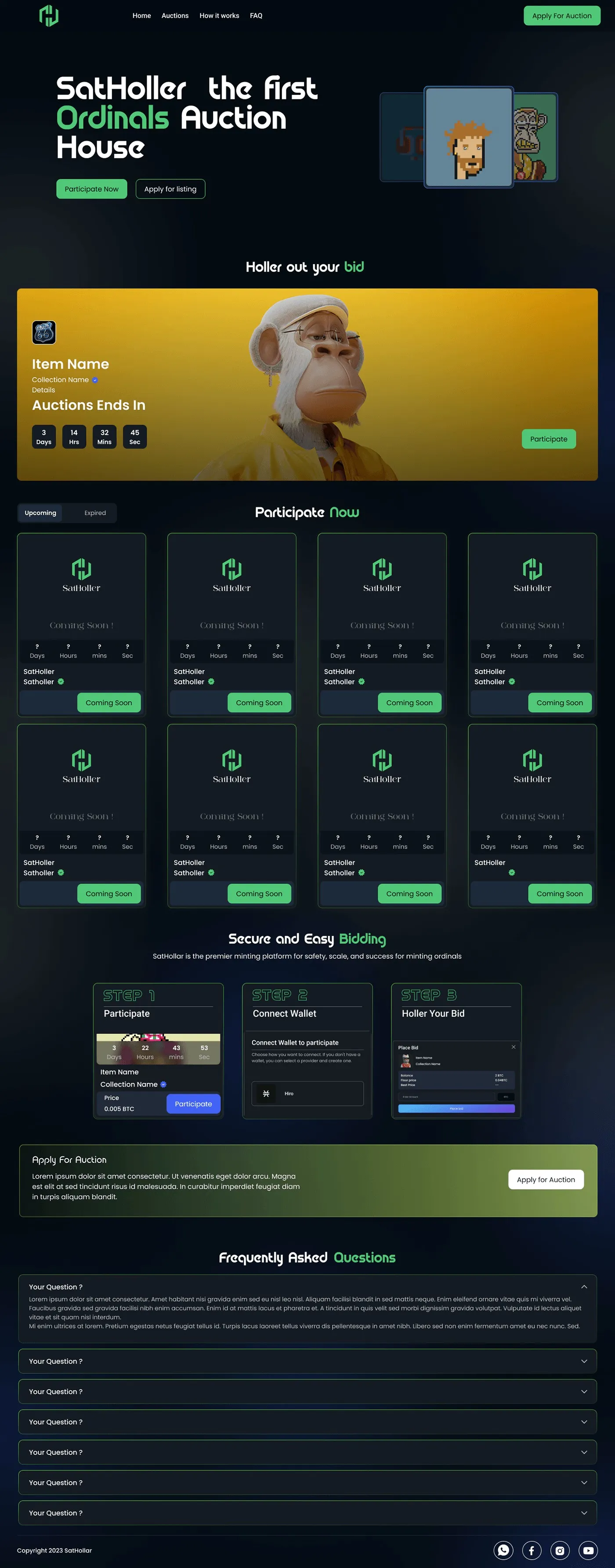 SatHoller: screen 2