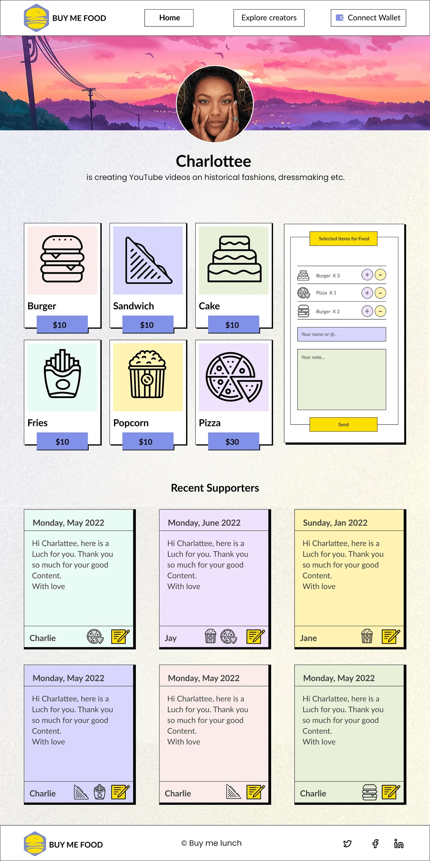 Buy Me Food: screen 4