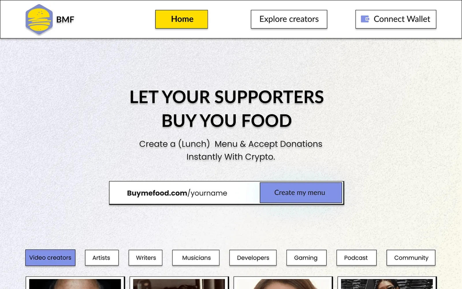 Buy Me Food: Product design