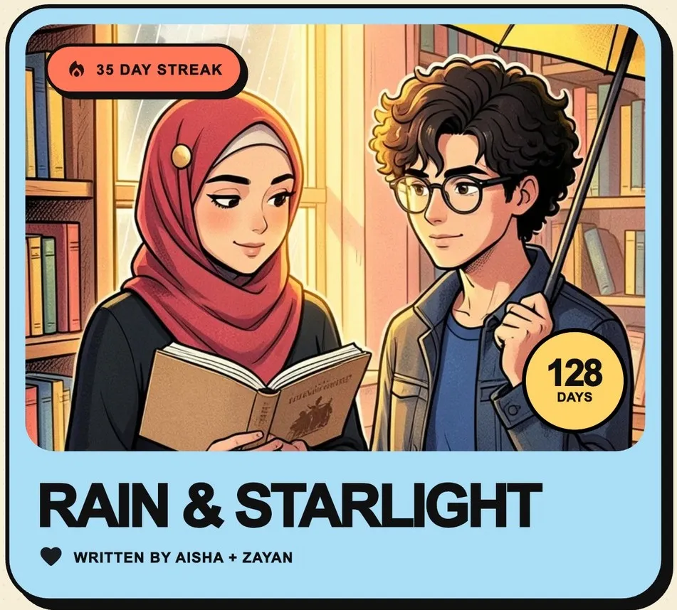A Lovii card: Rain & Starlight