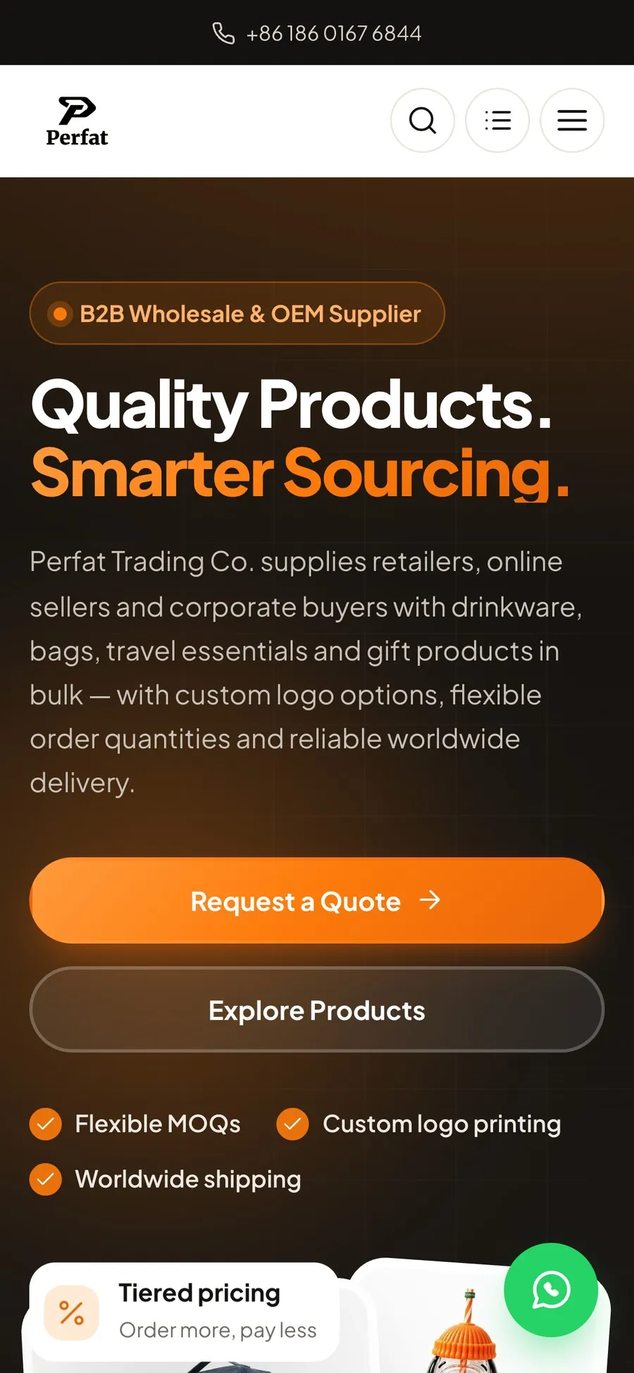 PFT (Perfai Trading): mobile view