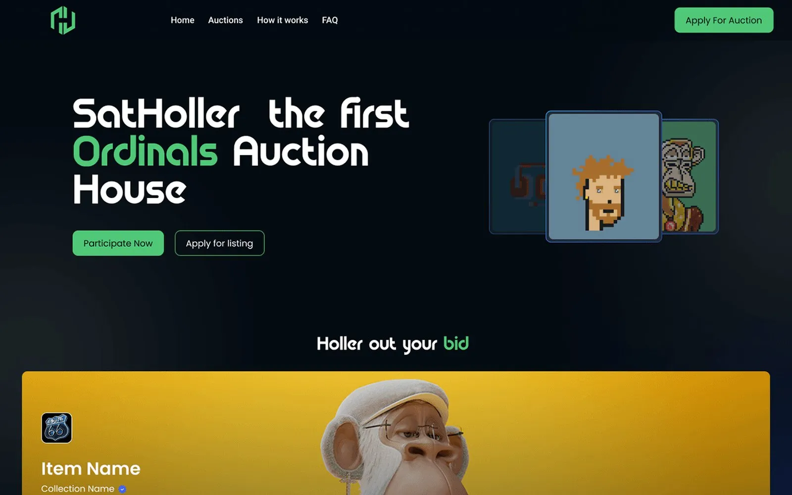 SatHoller: Web3 · Auctions