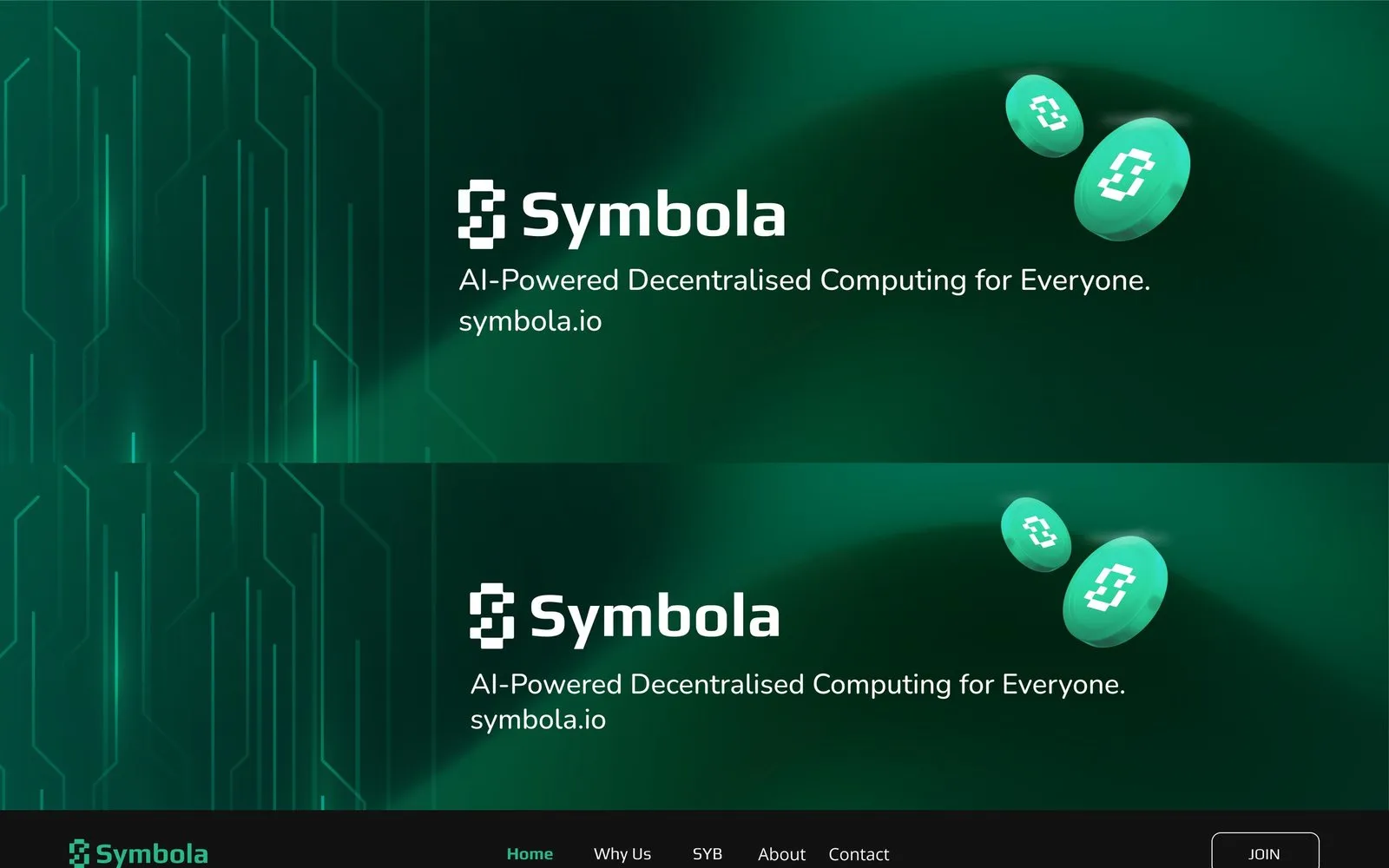 Symbola brand system: logo, colour and type on dark, by Victor Studios