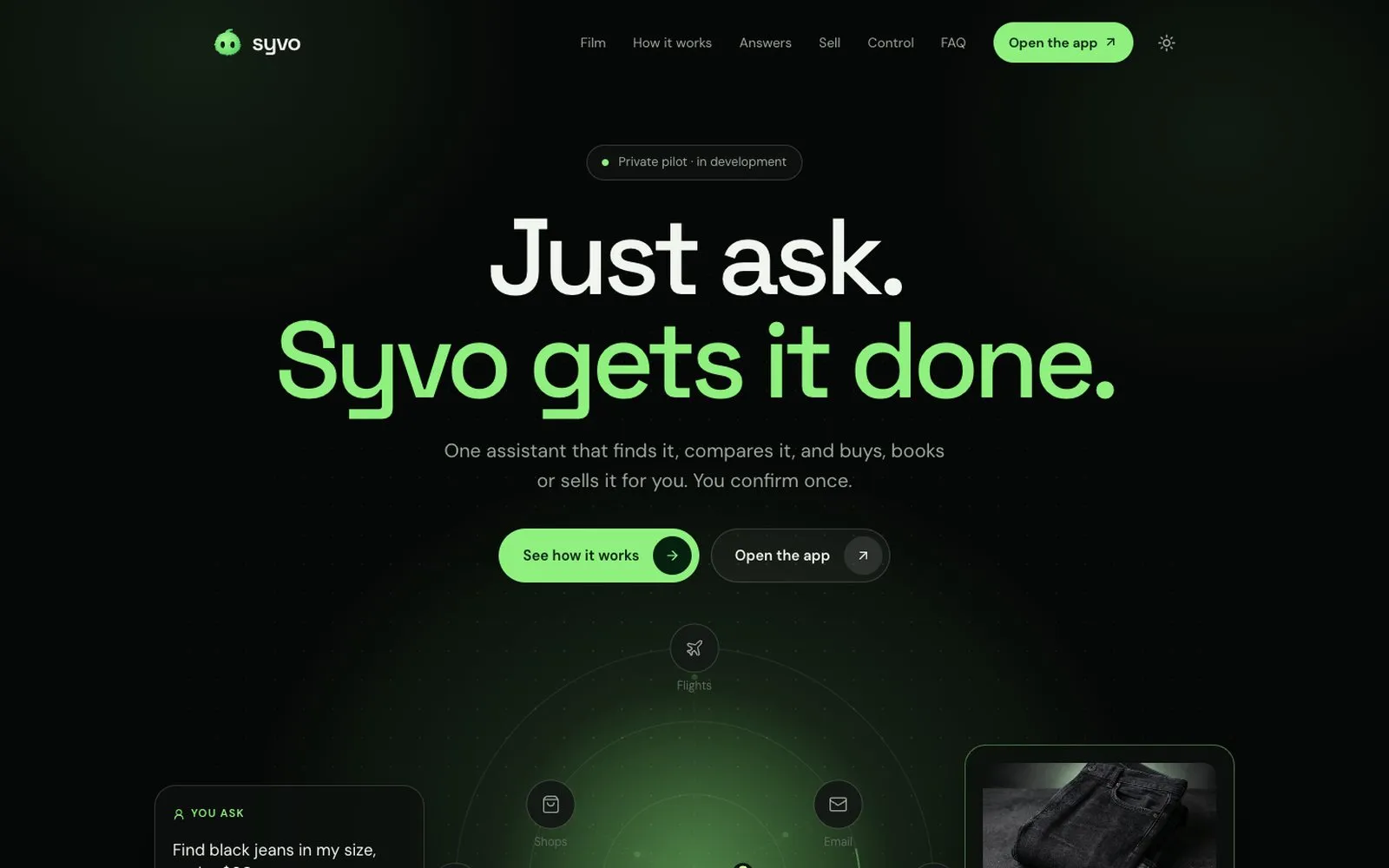 SYVO website, syvo.si